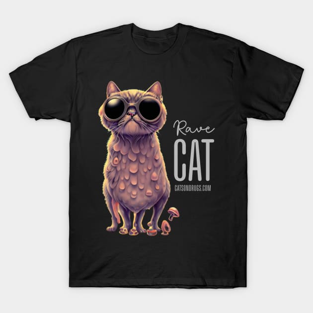 Techno Shirt - Techno Cat - Catsondrugs.com - #cat#meow #kitten #kitty #kittens #pet #pets #cute #love #catlove #catloversclub #world #gato #cutecat #animals T-Shirt by catsondrugs.com